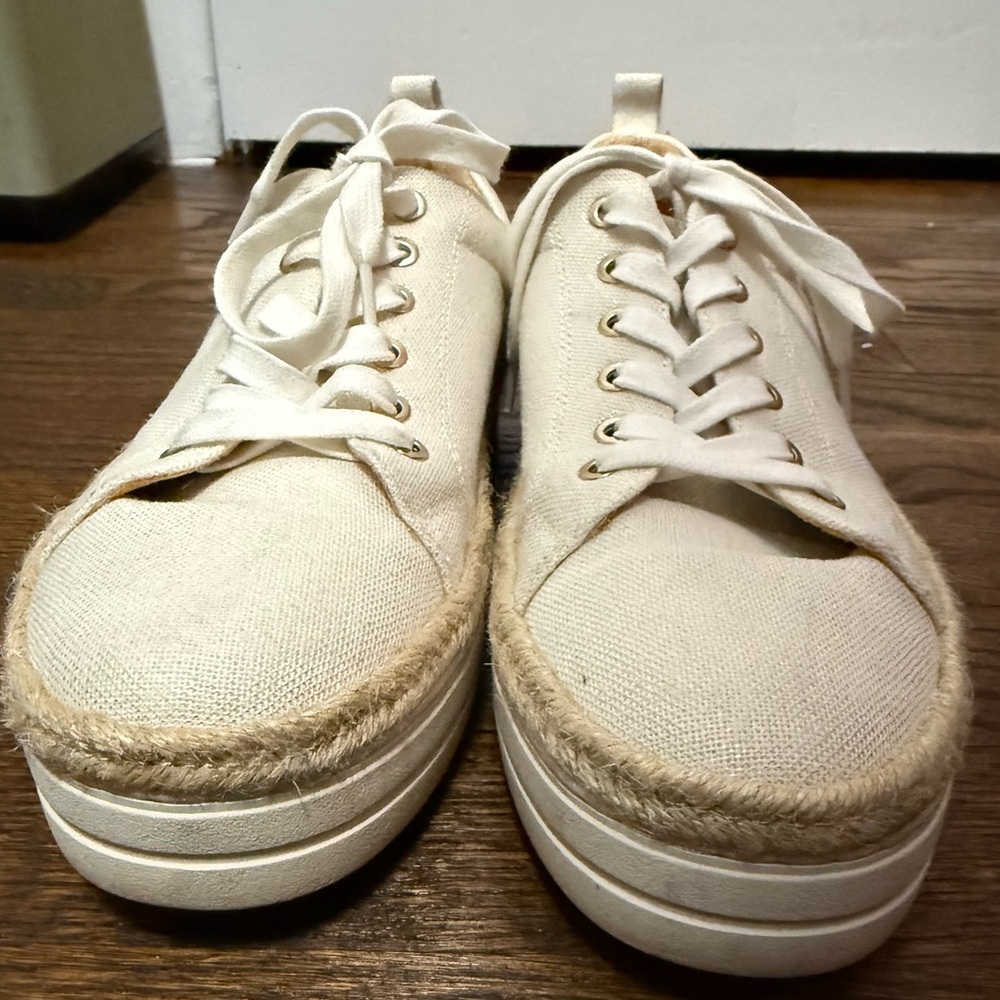 Jack Rogers Cream Espadrille Sneakers